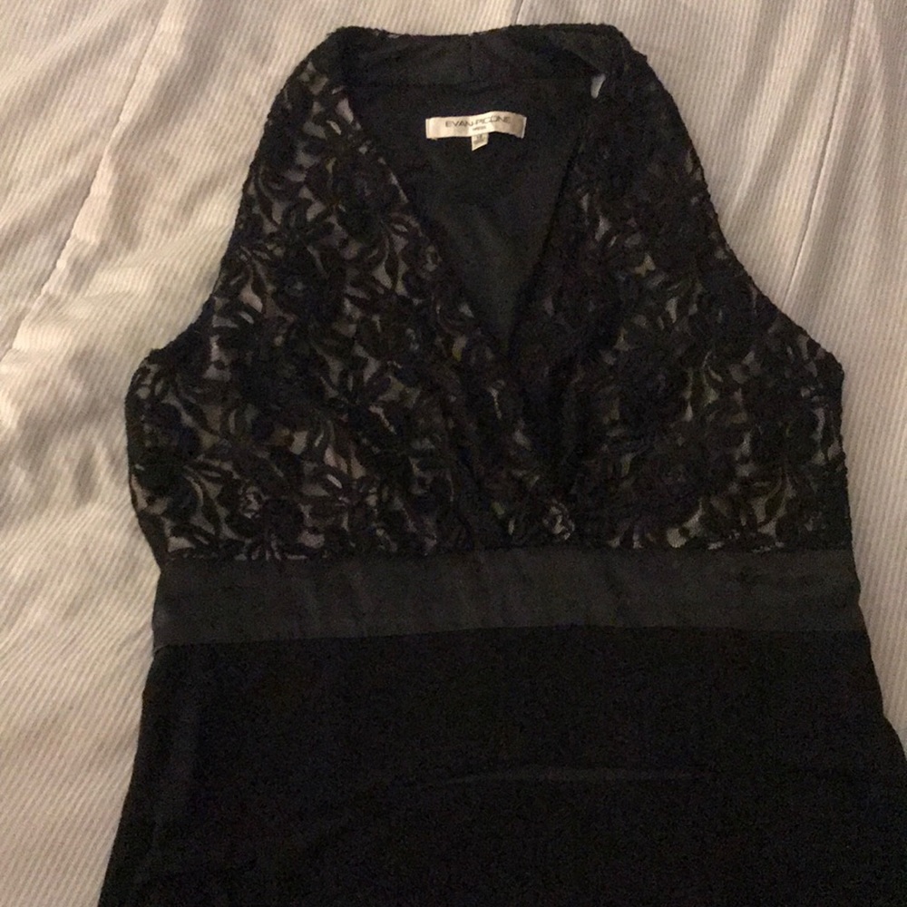 Sleeveless lace tier black dress size 14 - Picture 4 of 4